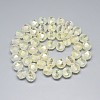 Electroplate Glass Beads Strands EGLA-Q085-10mm-12-2