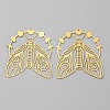 Hollow Brass Pendants KK-CJC0009-02C-01-1