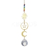 Brass Sun Moon Star Hanging Ornaments HJEW-JM01950-02-1