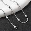 Non-Tarnish 304 Stainless Steel Snake Chain Necklaces NJEW-G313-15P-3