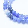 Natural Blue Chalcedony Beads Strands G-G765-30-10mm-3