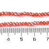Baking Electroplate Glass Beads Strands DGLA-A039-J8mm-BM-5