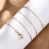 Long-Lasting Plated Brass Boston Link Chain Necklaces X-NJEW-K112-08G-NF-4
