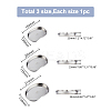 3Pcs 3 Styles 304 Stainless Steel Surgical Tray AJEW-BC0004-15-2