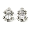 Brass Micro Pave Cubic Zirconia Pendants LS-KK-C107-17P-1