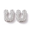 925 Sterling Silver Micro Pave Cubic Zirconia Beads STER-Z005-15P-U-1