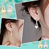 16Pcs 4 Style Rack Plating Real 18K Gold Plated Brass Pendants KK-FH0003-96-5