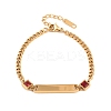 304 Stainless Steel Link Bracelets BJEW-A146-03G-6