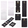 80Pcs 4 Style Rectangle Cardboard Jewelry Display Cards CDIS-YS0001-04-1