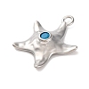 Summer Beach Dyed Synthetic Turquoise Pendants KK-U042-15P-2