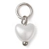 ABS Imitation Pearl Charms PALLOY-JF03222-01-2