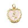 Brass Enamel Pendants KK-A268-15G-01-1