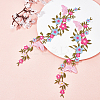 Gorgecraft 4Pcs Polyester Embroidered Sew on/Iron on Collar Decoration DIY-GF0006-08D-5