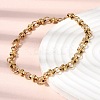 304 Stainless Steel Link Chain Bracelet & Necklace Jewelry Sets SJEW-L199-12G-3