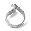 Non-Tarnish 304 Stainless Steel Cuff Ring RJEW-Q785-01P-3