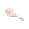 Heart Angel Acrylic Pendant Decorations HJEW-JM03655-03-5