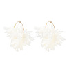 Alloy Cloth Hoop Earrings FS-WGC8145-13-2