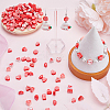 SUNNYCLUE 200Pcs 10 Styles Valentine's Day Theme Handmade Polymer Clay Beads CLAY-SC0001-72-4
