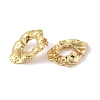 304 Stainless Steel Irregular Ring Stud Earrings for Women LS-EJEW-B048-03G-2