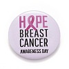 Breast Cancer Awareness Month Tinplate Brooch Pin LS-JEWB-G016-01P-08-1