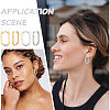 6 Pairs 2 Colors 304 Stainless Steel Huggie Hoop Earrings STAS-UN0025-25-6