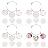 4Pcs 304 Stainless Steel and Brass Bracelets Making BJEW-PH01793-1
