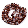 Transparent Crackle Baking Paint Glass Beads Strands DGLA-T003-01C-16-2
