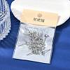 SHEGRACE Brass Clear Cubic Zirconia Teardrop Stud Earring Findings XGR0104P-116P-6