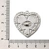 304 Stainless Steel Pendant Rhinestone Settings STAS-H225-06P-3
