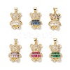 Brass Micro Pave Cubic Zirconia Pendants KK-M240-18-1