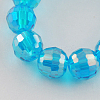 Electroplate Glass Bead Strands X-EGLA-R040-10mm-13-1