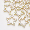 ABS Plastic Imitation Pearl Pendants X-PALLOY-T071-067-1