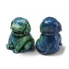 Dyed Natural Imperial Jasper Dog Figurine Statue for Living Room Table Home Decoration DJEW-N003-05C-2