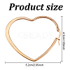 ANATTASOUL 4 Pairs 4 Colors Titanium Steel Heart Hoop Earrings for Women EJEW-AN0002-87-2