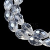 Transparent Electroplate Glass Beads Strands EGLA-N013-T10mm-B01-3