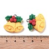 Christmas Theme Opaque Resin Pendants RESI-N039-100-3