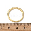Brass Micro Pave Clear Cubic Zirconia Finger Rings RJEW-C120-19G-5