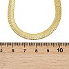 6MM 201 Stainless Steel Flat Snake Chain Necklaces for Women Men NJEW-Z089-01GP-5