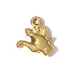 304 Stainless Steel Pendants STAS-OY008-45G-1