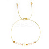 Bohemian Style Glass Braided Beads Bracelets EW0556-7-1