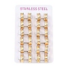 Ion Plating(IP) Round 304 Stainless Steel Hoop Earrings EJEW-M001-04G-3