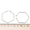Tarnish Resistant 201 Stainless Steel Hoop Earrings X-EJEW-A052-25A-3