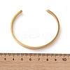 304 Stainless Steel Plain Cuff Bangles for Women BJEW-P344-01A-G-5
