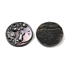 Natural Black Lip Shell Carved Cabochons SSHEL-B006-01B-C-2