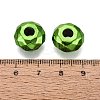 UV Plating Iridescent Transparent Acrylic European Beads OACR-E033-22-07-3