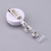 Stethoscope Pattern Glass Retractable Badge Reel AJEW-F041-02C-2