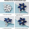 2Pcs Detachable Glass Rhinestone Shoe Decoration DIY-FG0003-29-5