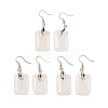 Natutal Quartz Crystal Dangle Earrings EJEW-F343-E06-1