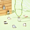 30Pcs 5 Styles Alloy Enamel Pendants ENAM-CJ0004-47-6