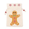 Christmas Theme Cotton Fabric Cloth Bag LS-ABAG-H104-A03-2